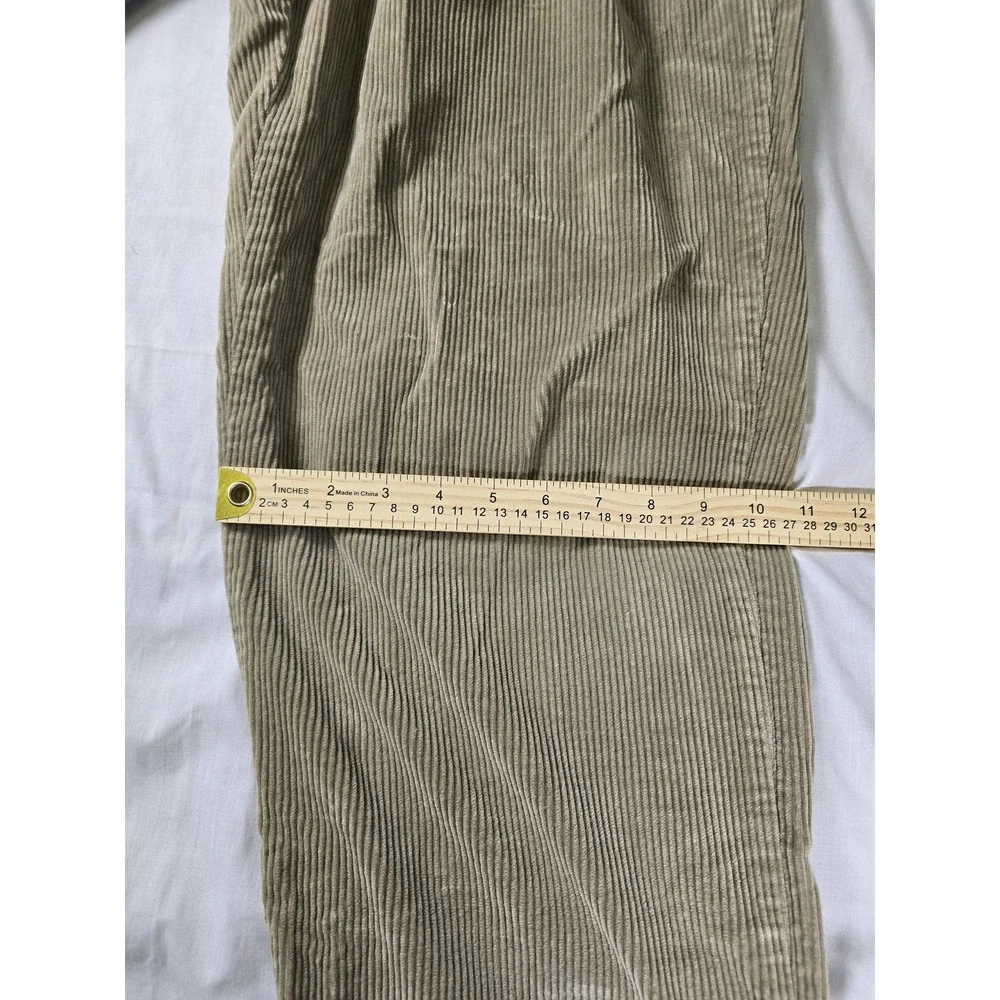 Polo Ralph Lauren Pants Mens‎ 36x32 Beige Corduroy Pleated Dress Polo Cords